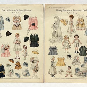 Antique Doll Lithograph - Etsy