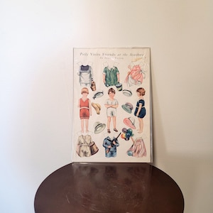 Polly Visits Friends at the Sea Shore- 1920s Vintage Paper Dolls- Sheila Pratt