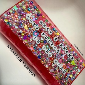 WHAT A SHAME (SMALLER) || 7 day am/pm pill box || ts, champagne problems, bling, bedazzled, medication organizer