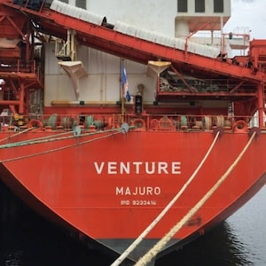 Container Ship in Port (Montreal, Canada) Photograph Print