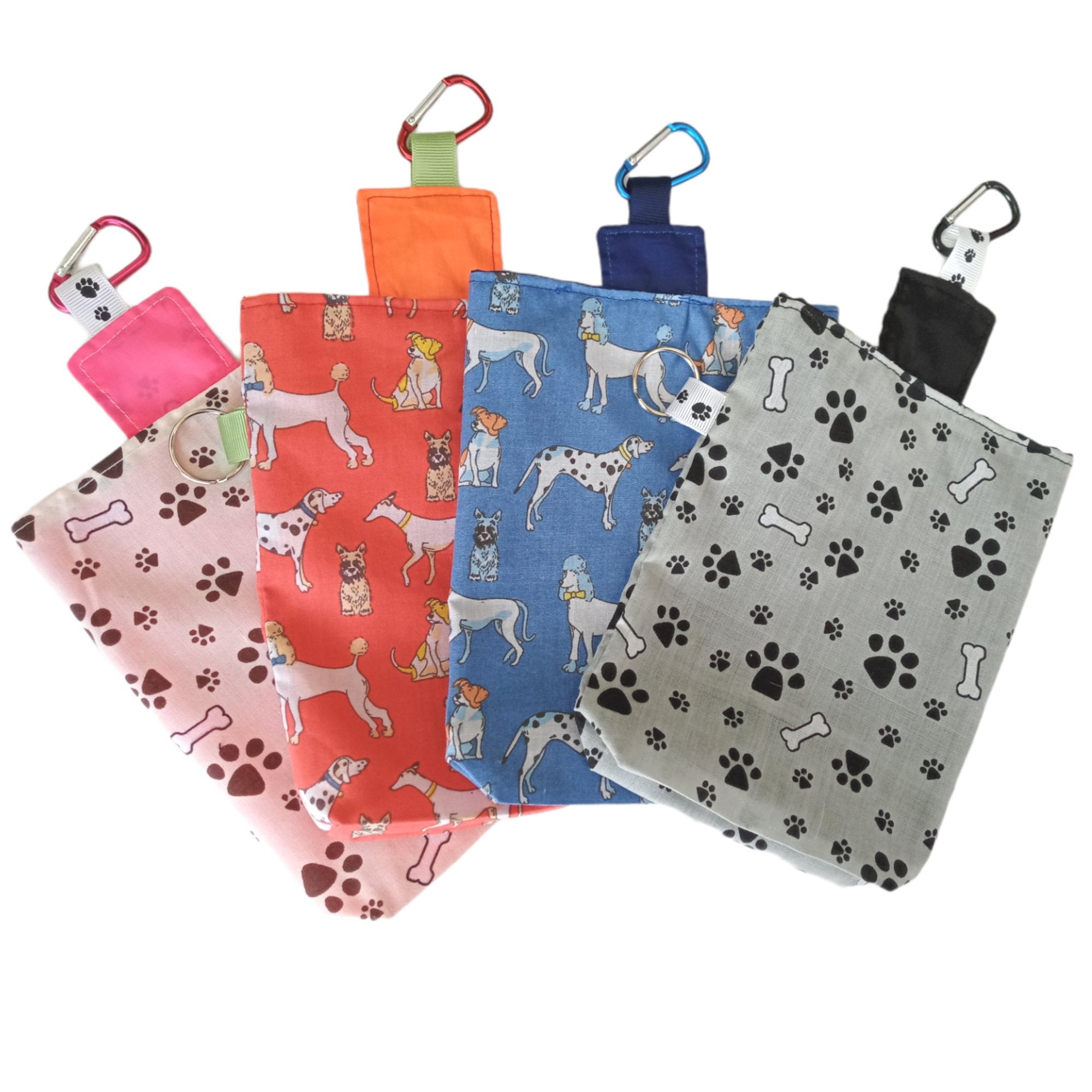 Dog Treat Bag With Waterproof Lining, Fastening, Small