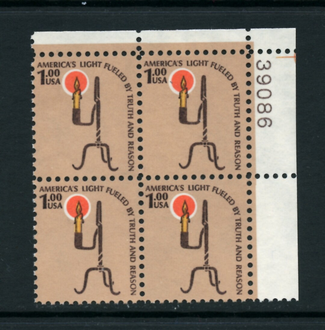 Rush Lamp Invert United States 1610, 1979 Rush Lamp, UR Pbof4, MNH (mint, Never Hinged ...