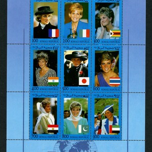 SOMALI Republic, 1998 Princess Diana, Sheet of 9, MNH  (ET0207)