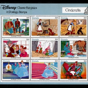 GRENADA 1542, 1987 Cinderella (Disney), Sheet of 9, MNH, (ET0114)