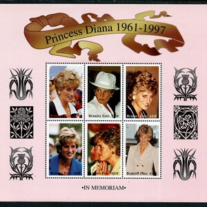 BURKINA Faso, 1091-93, 1998 Princess Diana, Three Sheets of 6, MNH  (ET0200)