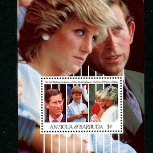 ANTIGUA 1455, 1991 Charles and Diana 10th Wedding Anniversary, MNH (ET0295)