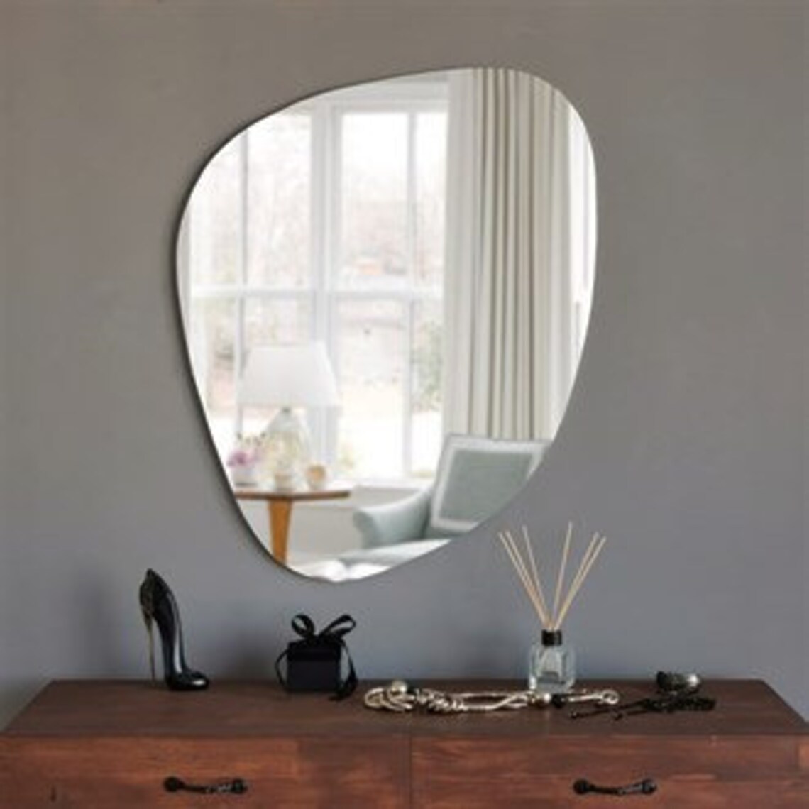 Cloud Wall Mirror / Irregular Mirror Wall Decor / Modern Etsy