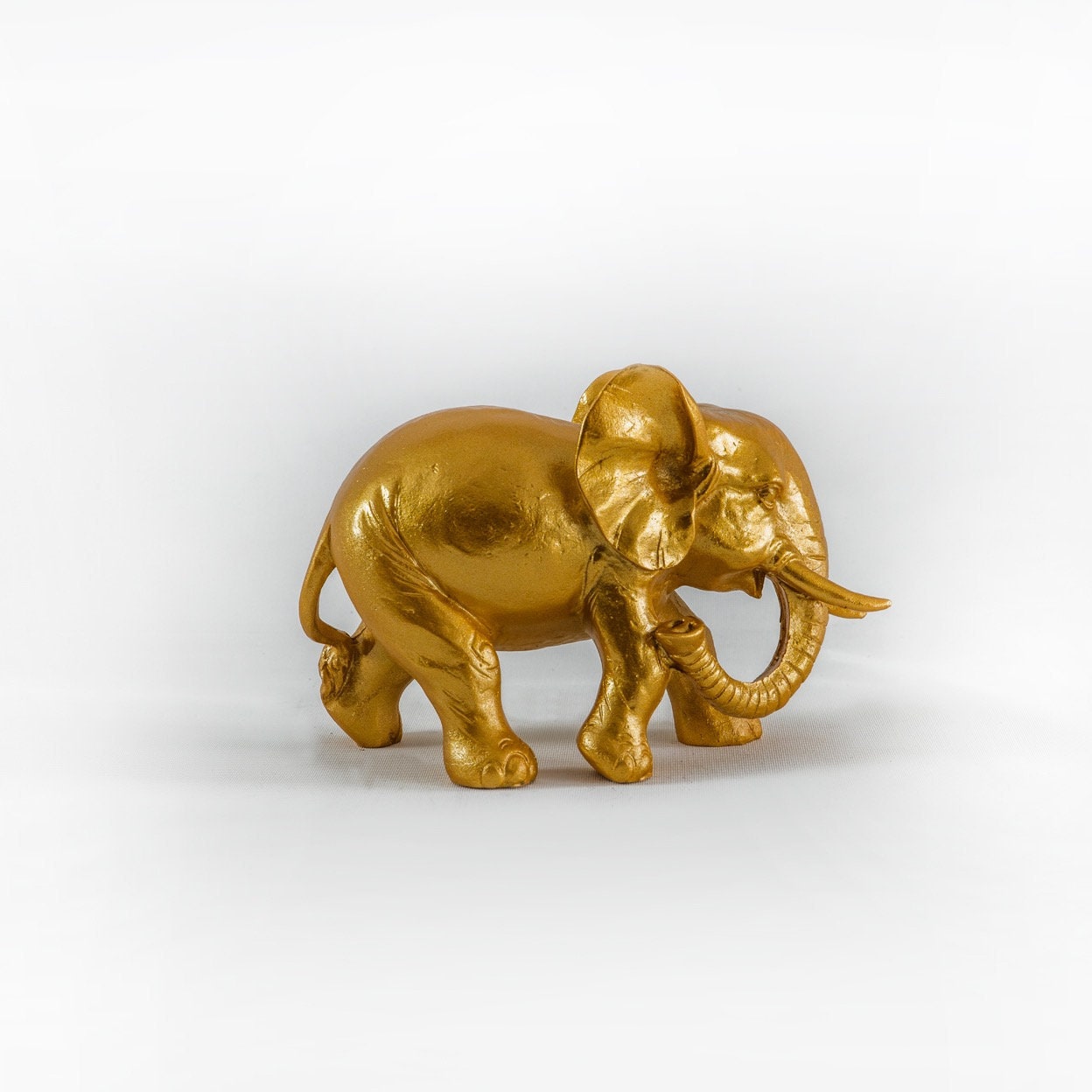 Gold Elephant Figurine For Him And Her Etsy
