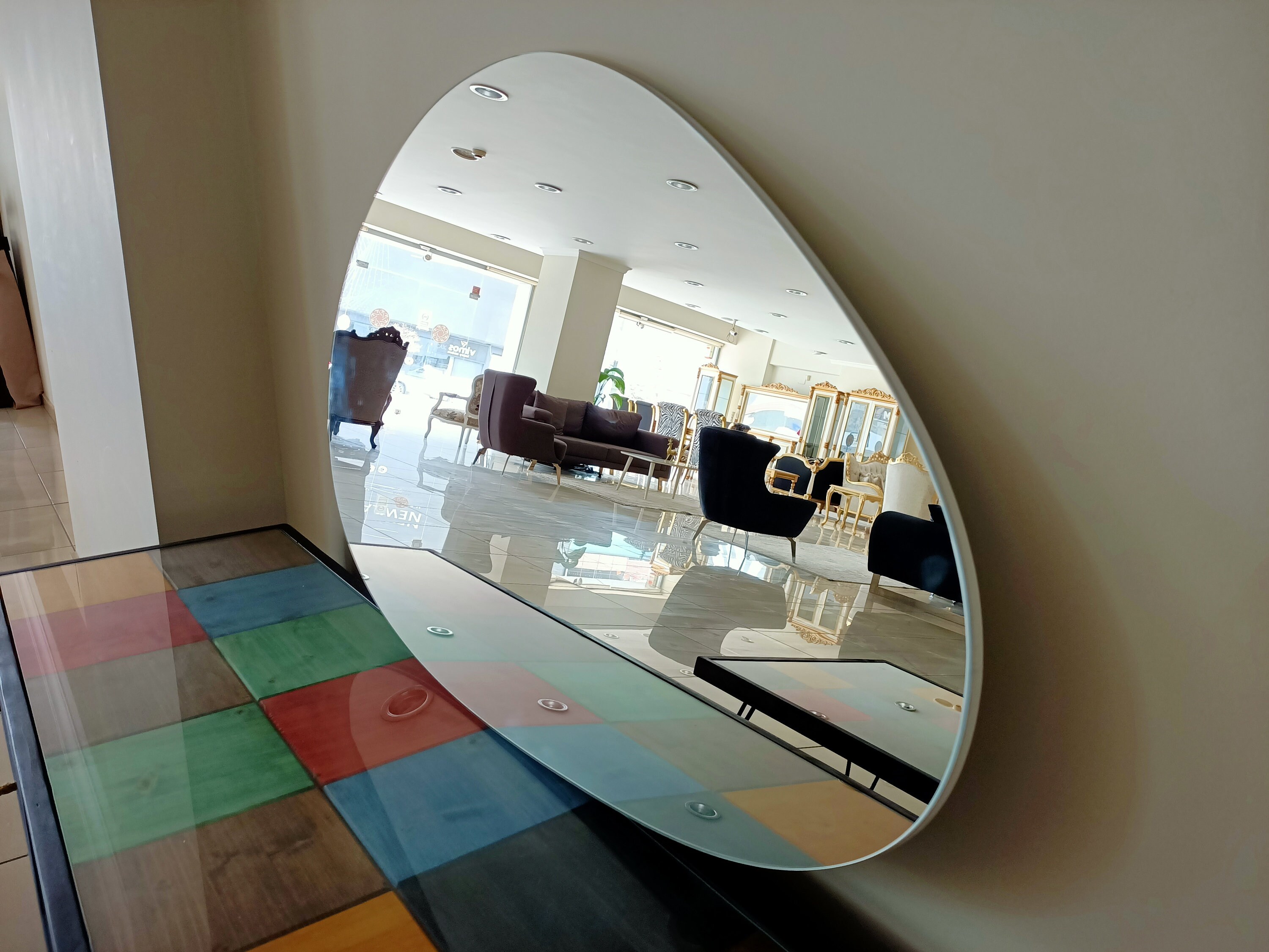 Asymmetrischer Spiegel Wohndekor Unregelmäßiger Spiegel | Etsy