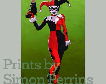 Harley Quinn original art Print