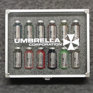 Resident Evil Umbrella Corporation Flaskset - Cosplay-rekvisita replika