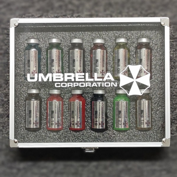 Resident Evil Umbrella Corporation-flaconset - replica van rekwisieten