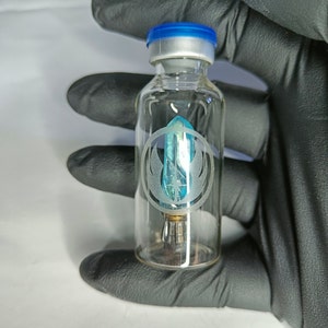 Star Wars Blue Kyber Crystal Vial Prop / Jedi / Luke Skywalker / Anakin Skywalker / Obi-Wan Kenobi / Movie Saga Replica