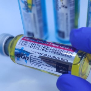 Jurassic Park/Jurassic World DNA Sample Vial Prop - InGen & Biosyn