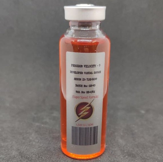The Flash DC Comics Velocity 9 Formula Serum Prop Etsy