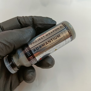 X-Men Adamantium Vial Prop / Wolverine / Striker / Alkaly / X-23 / Réplica de saga de películas y cómics