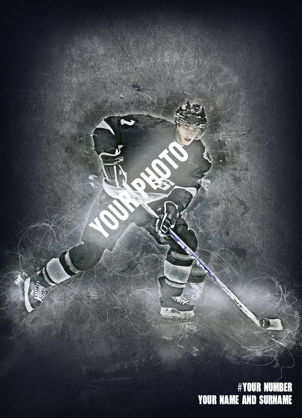 Personalized Hockey Poster Wall Decor Personalised Hockey Wall Etsy