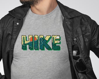 Hike Shirt Hiking Tee Gift for Nature Lover Hike T-Shirt Hiking Tee Adventure Shirt Camping Shirt Camping Gift Happy Camper Mountain Shirt