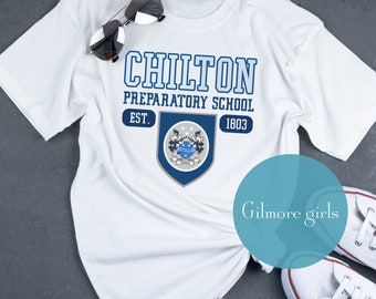 Chilton T-Shirt Gilmore Girls Gift Unisex Tee Luke's Diner Stars Hollow Chilton Alumni Gilmore Girls Fan Club Prep School Shirt