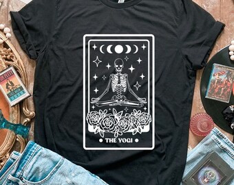 The Yogi | Tarot T-shirt | Classic Tarot | Witchcraft | Jersey T-shirt | Short Sleeve Tee
