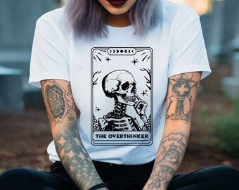 The Overthinker | Tarot T-shirt | Classic Tarot | Witchcraft | Jersey T-shirt | Short Sleeve Tee