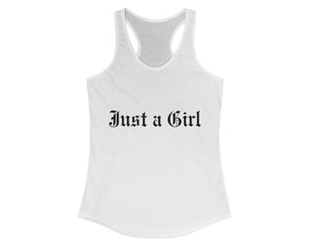 ◆Attends◆ Attends for cuteness tank top White 0091 Cropped Racerback Tank in Ribbed Cotton Jersey in WHITE