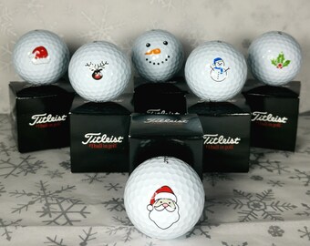 1 x Christmas Titleist Pro V1 Golf Balls - Individually Boxed