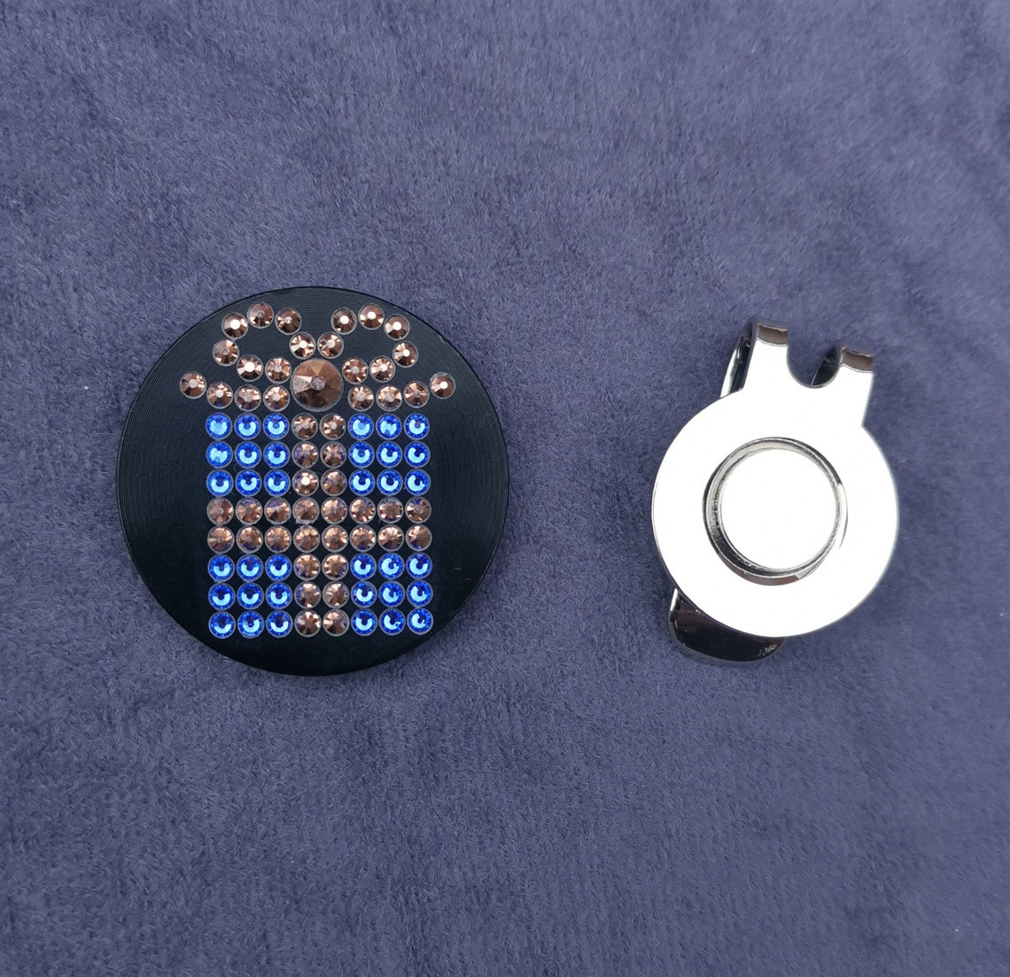 Luxury Bling Golf Ball Markers Made With Swarovski Crystals Etsy