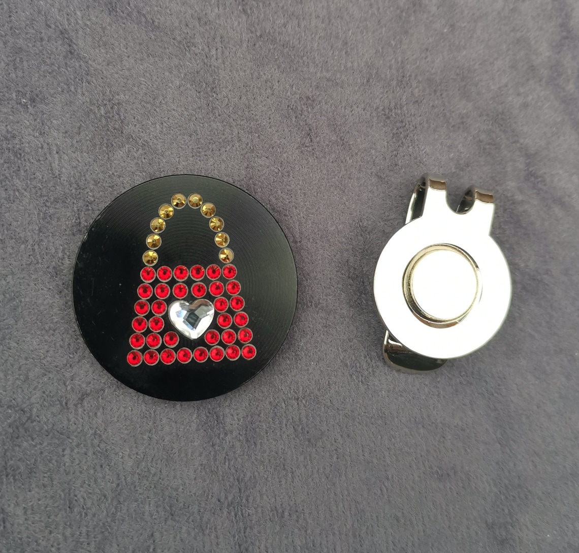 Luxury Bling Golf Ball Markers Made With Swarovski Crystals Etsy