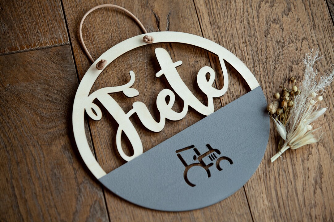 Schild Für Kinderzimmertür Aus Holz Mit Motiven Türkranz Etsy