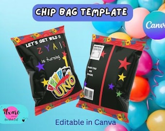 Game birthday favor chip bags for adults &kids