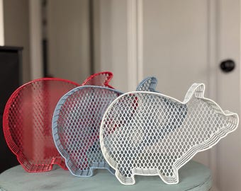 Farmhouse Wire Pig Baskets