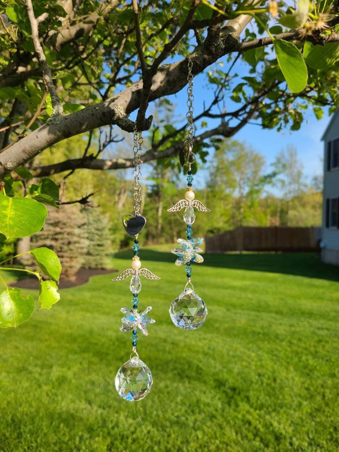 Beaded Suncatcher Memorial Suncatcher Angel Suncatcher Etsy