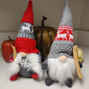 Christmas Gnomes (Pair): Winter Holiday Decoration