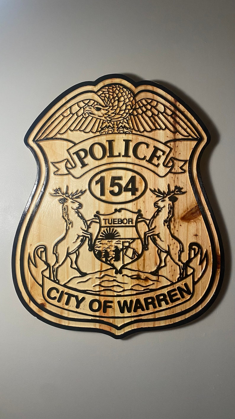 Large Police Badge Cutouts - Etsy