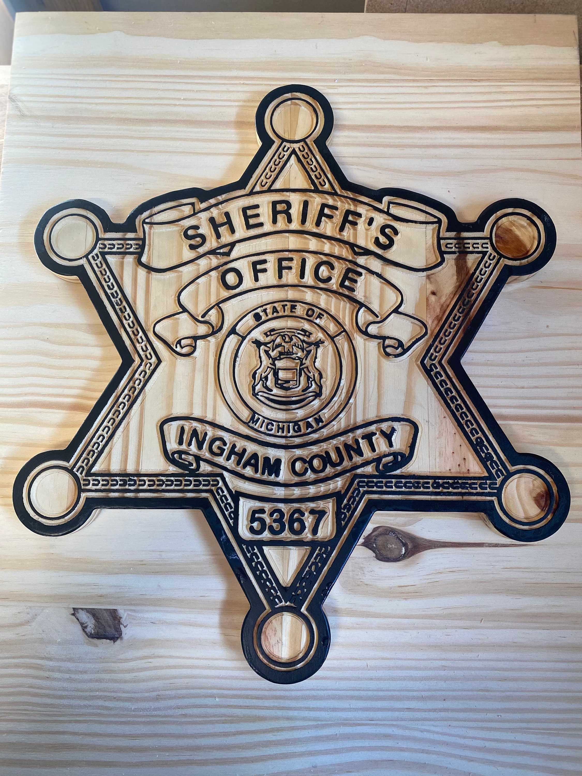 Large Police Badge Cutouts - Etsy