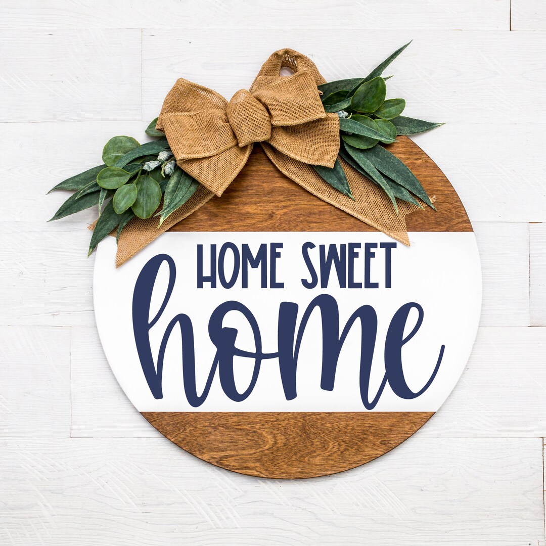 Zuhause süßes Zuhause svg Zuhause svg süße svg Türschild Etsy Schweiz