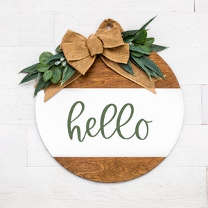 Hello SVG, Door Hanger SVG, Welcome SVG