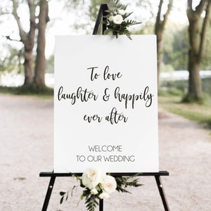 To Love Laughter & Happily Ever After SVG, PNG, wedding svg, wedding png, wedding sign, wooden sign, love sign, love png, love svg, romance
