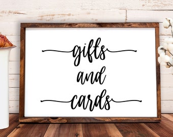 Gifts and Cards SVG, Gift SVG, Card SVG, wedding svg, wedding signs, gifts and cards sign, wedding printable, wedding sign svg, shower svg