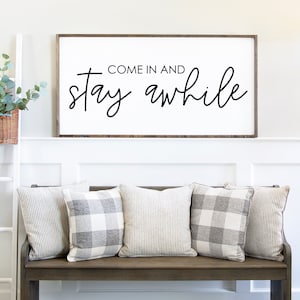 Come In and Stay Awhile SVG, Come In SVG, Stay Awhile SVG, Home Decor Stencil, Home Stencil, Porch Stencil, Welcome Sign, Welcome Stencil
