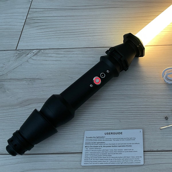 Rey Lightsaber Heavy Duelling Lightsaber Metal Hilt RGB Lightsaber