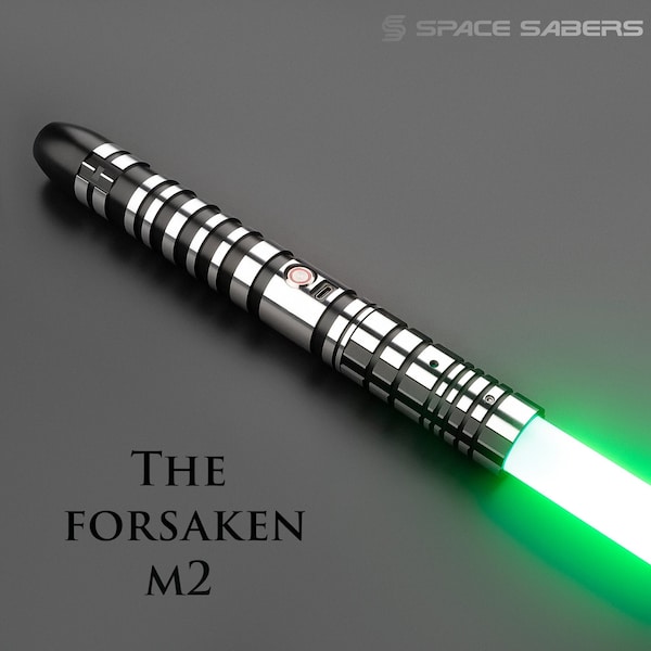 The Forsaken M2 Lightsaber Heavy Duelling Lightsaber Metal Hilt RGB Lightsaber with Smooth Swing