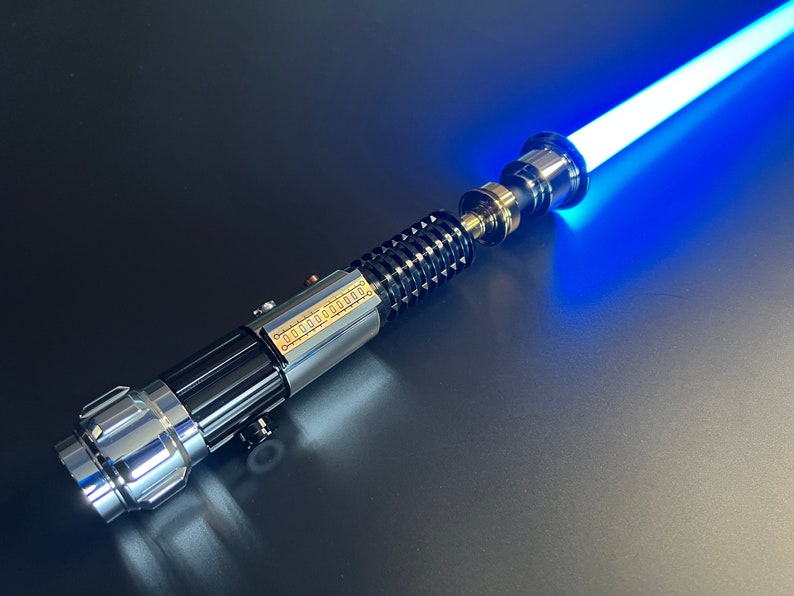 Obi Wan Kenobi Neopixel Lightsaber with Neopixel Blade  Xenopixel V2 Smooth Swing or Base Lit 