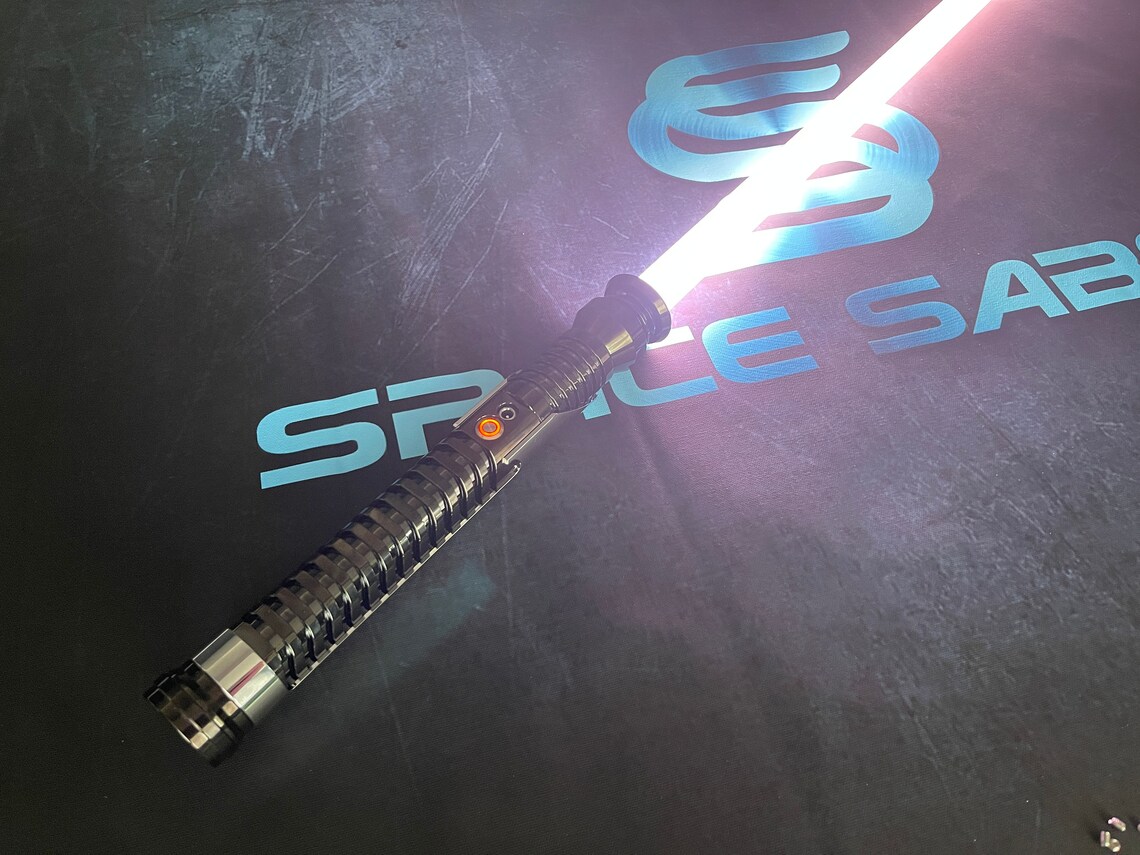 QuiGon Jinn Lightsaber Heavy Duelling Lightsaber Neopixel Etsy