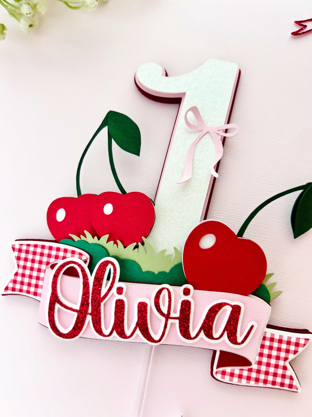 Cherry Cake Topper, She is the Cherry on Top Cake Topper, Our Cherry on ...