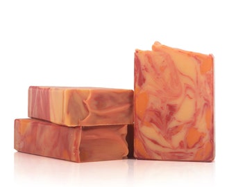 LAST CHANCE: Tart & Tangy Artisan Soap - Handmade, Cold Process Soap. Hand and Body Bar. Bright Citrus Unisex Scent.
