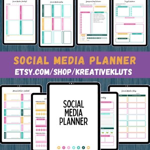 Planificador de redes sociales // Planificador de redes sociales, marketing empresarial, plan de redes sociales, planificador de Instagram, redes sociales, planificación de redes sociales