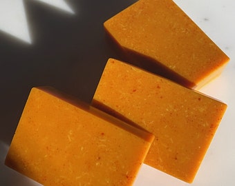 Savon pour la peau au miel et au curcuma, savon kojique, visage, corps, pain de bain