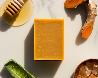 Turmeric Manuka Honey Citrus, Kojic Acid, Vitamin C, Goats Milk, Aloe Vera, Tea Tree